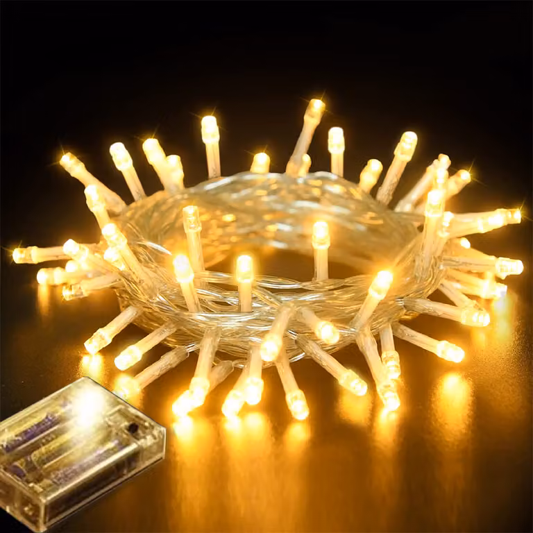 1M 10 LED luci fata batteria azionato batteria bianco caldo interno Natale luci fata luci di Natale camera da letto festa decorazione di nozze