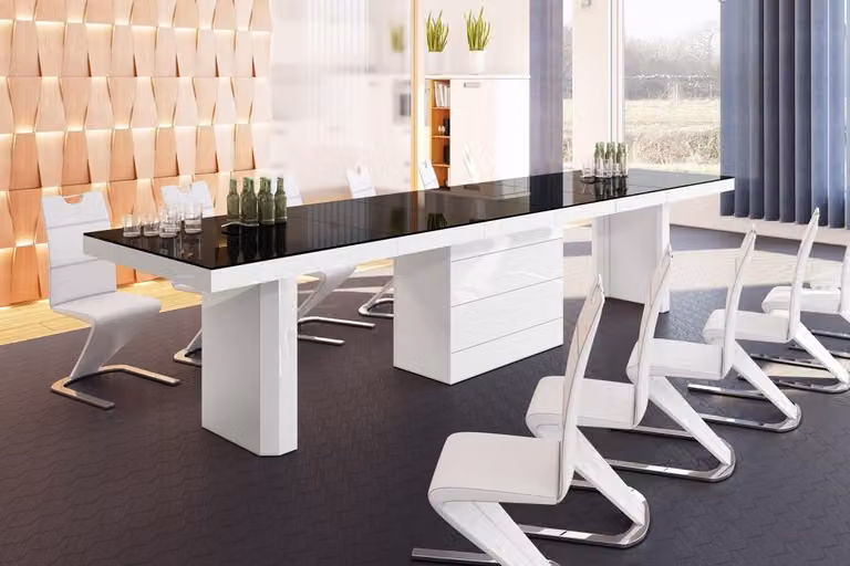 Tavolo da pranzo di design HE-444 XXL allungabile da 160 a 412 cm