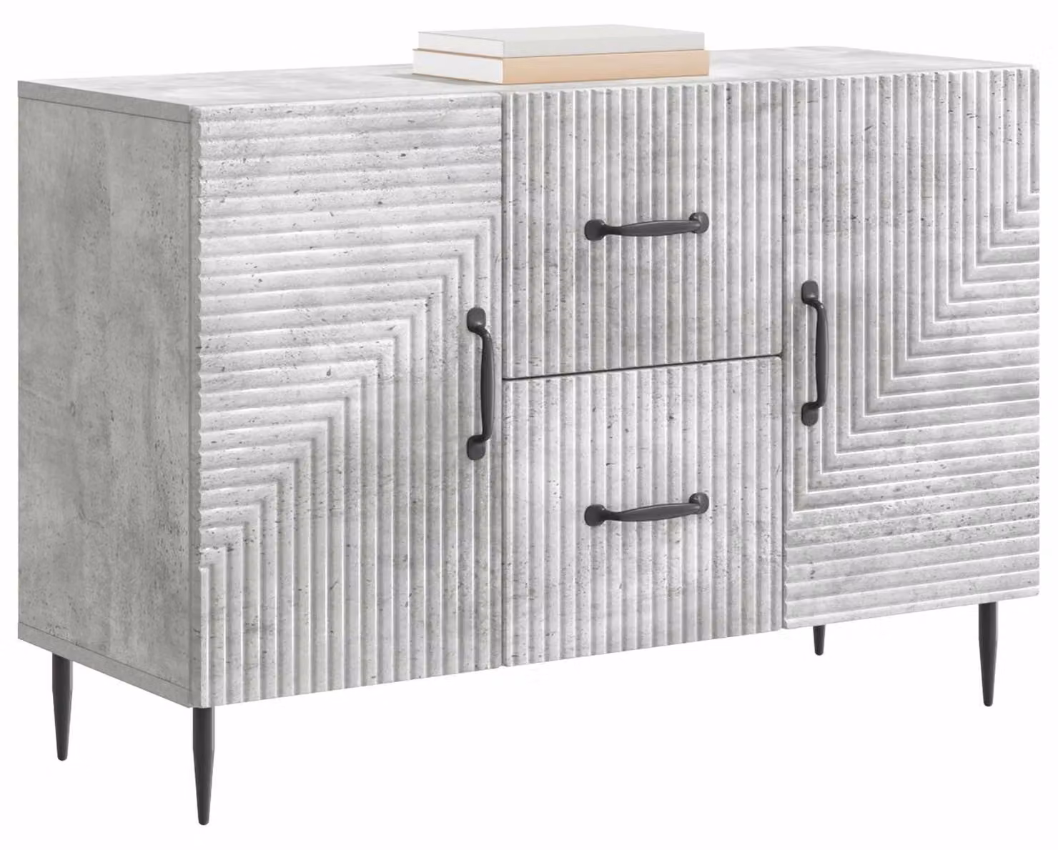 Credenza Grigio Cemento 89 x 34,5 x 60 cm Legno ingegnerizzato