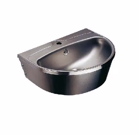 Sanela Lavabi in acciaio inox - Lavabo 560x440 mm, con 1 foro per rubinetto, acciaio inox opaco SLUN 01