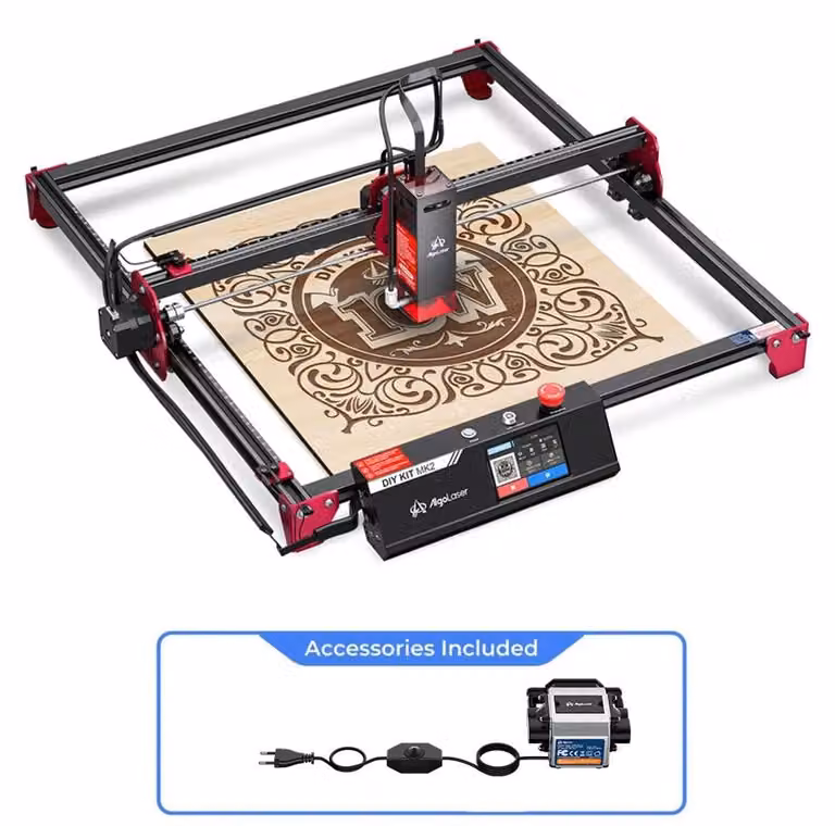 Macchina per incisione laser da 10W - Tagliatrice laser con touchscreen da 3,5 pollici e Wi-Fi - dimensioni area di lavoro 400x435 mm