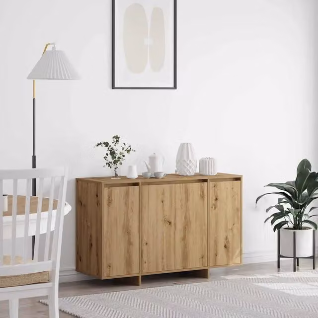 Credenza-Buffet-Armadio da cucina rovere artigianale 120 x 41 x 75 cm Legno multistrato 694014