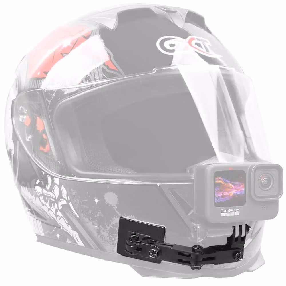 Solidchoice - Supporto per elmetti in alluminio per action camera, con adattatore S