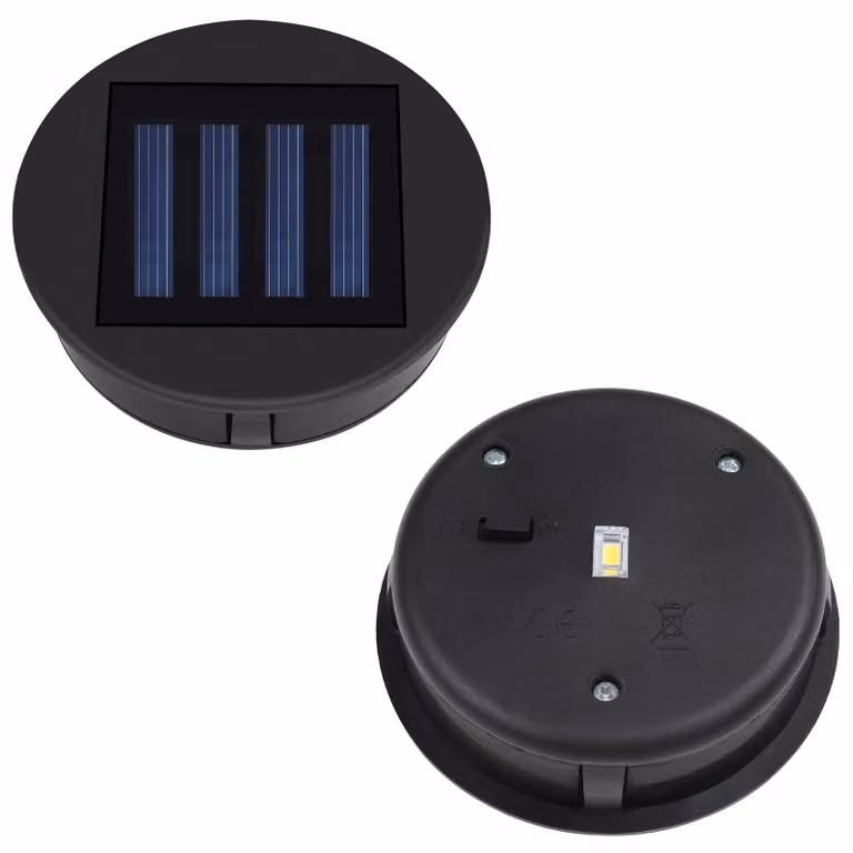 Set di 2 pezzi di ricambio per lampade solari, pannello solare impermeabile