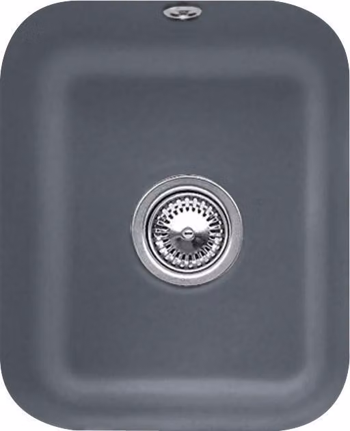 V&B lavello sottopiano Cisterna 45 con scarico, manuale, grafite CeramicPlus