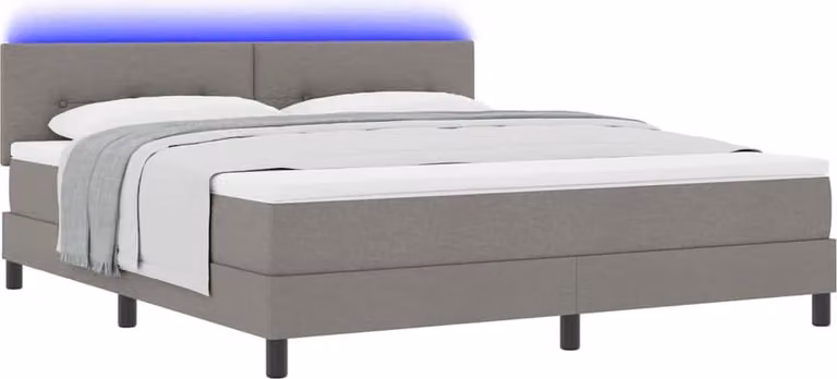 Letto a molle con materasso con led Talpa 180 x 200 cm Tessuto