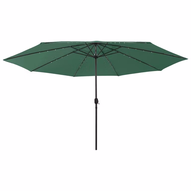Maison Exclusive - Ombrellone con illuminazione a LED, 400 cm, verde