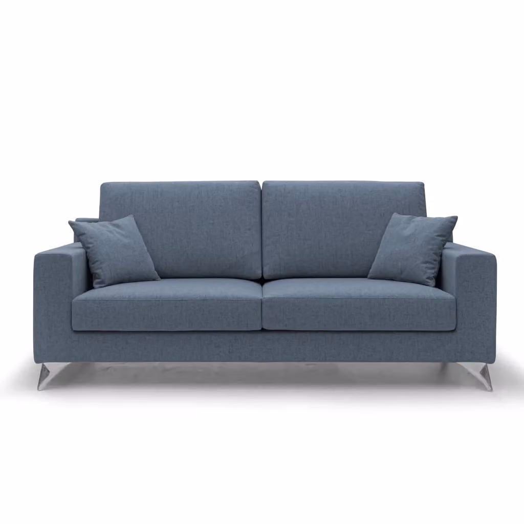 Divano Michael Divani.Store in tessuto impermeabile antimacchia blu L: 186 cm – 2