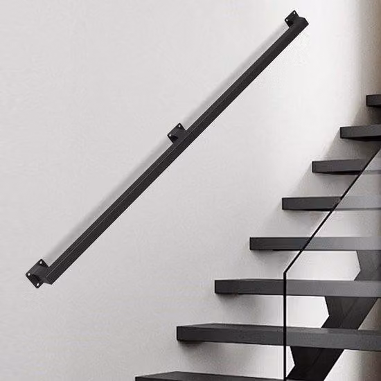 Lampada da balcone 120 cm per interni ed esterni, nera