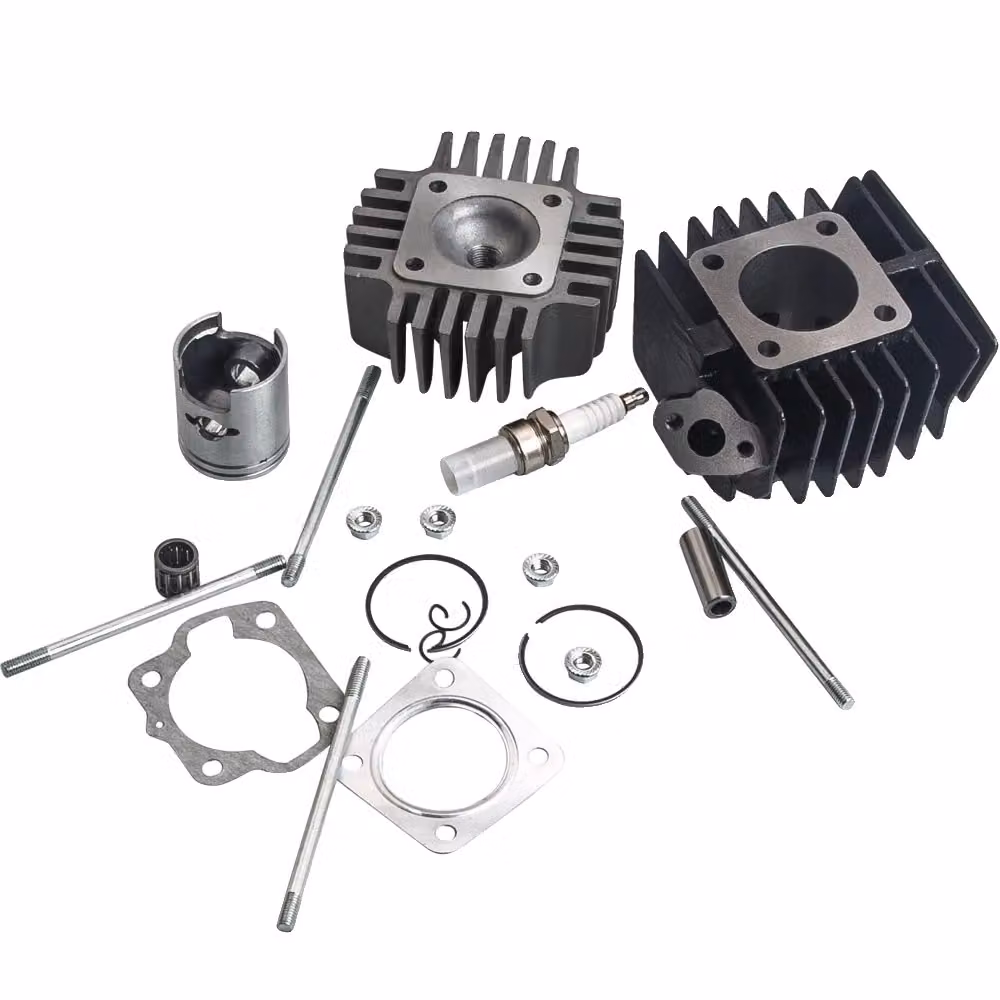 Kit pistone motore cilindrico, compatibile con Suzuki LT50, include fasce elastiche e guarnizione