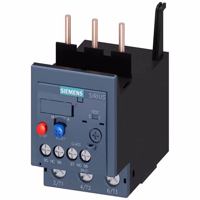 Relè di sovraccarico Siemens 62-73 A per la protezione dei motori, Classe 10, montaggio su contattore 3RU21364KB0