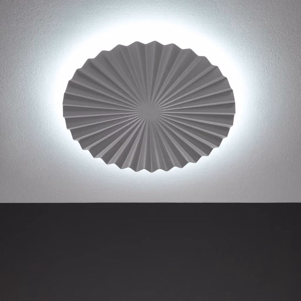 Plafoniera LED Lucerna bianca da esterno per giardino in metallo e plastica, forma rotonda, design moderno – 2