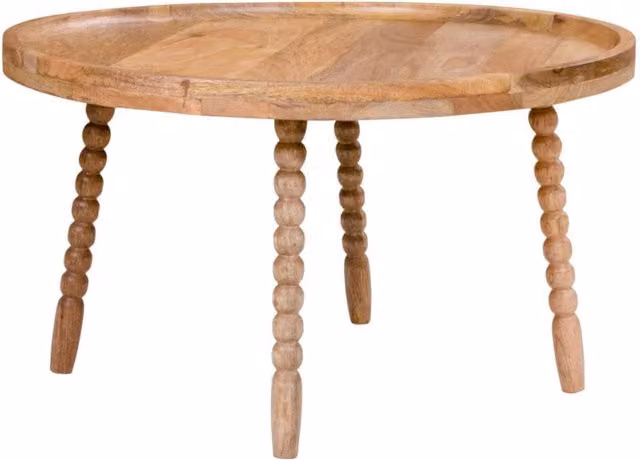 Tavolino da caffè Jammu Vikasa Home in legno di mango naturale marrone, L: 60 cm, P: 35 cm