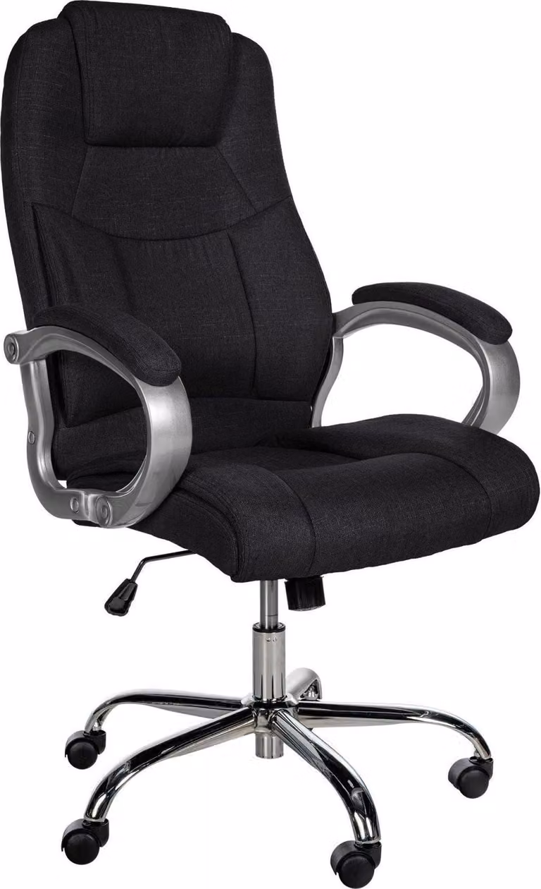 Sedia da ufficio ergonomica, sedia da ufficio, portata fino a 150 kg - Opzioni di comfort regolabili | Colore: nero