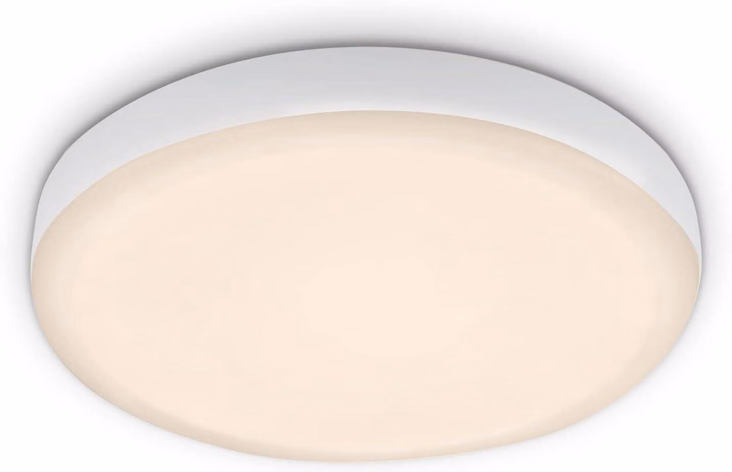 Di-Ka LED luce da incasso Plat senza cornice bianca Ø 10 cm 6W, bianco caldo