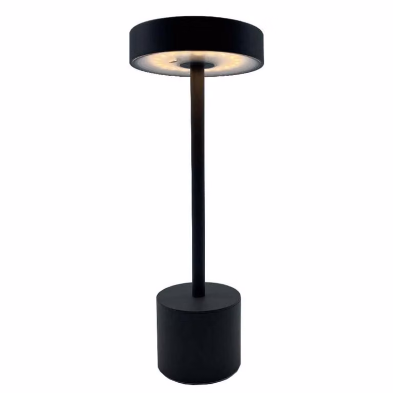 Wireless table lamp - LUMISKY - ROBY - Touch in aluminum - Dark gray - LED