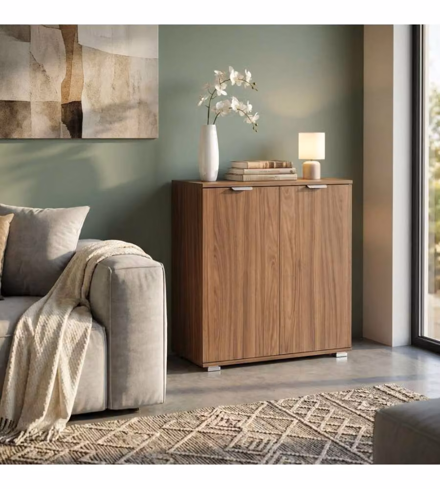 Cosma Mobiletto 2 ante marrone cm 75x38x85 h truciolare bilaminato