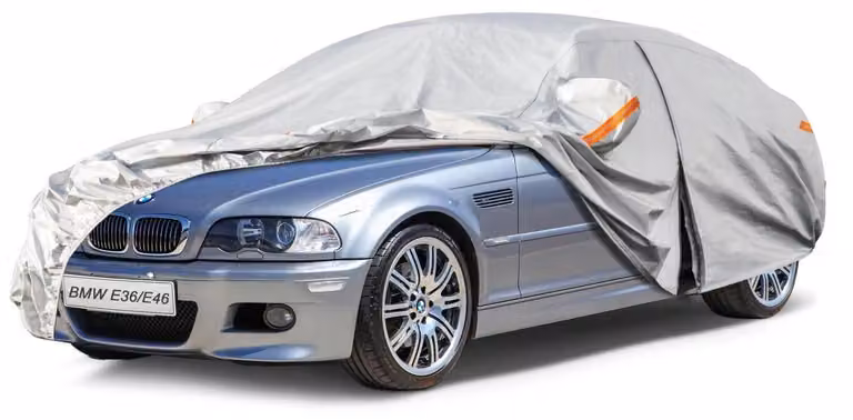 Copertura impermeabile e traspirante per auto, compatibile con BMW Serie 3 (modelli E36/E46/E90) dal 1999 al 2012, colore argento