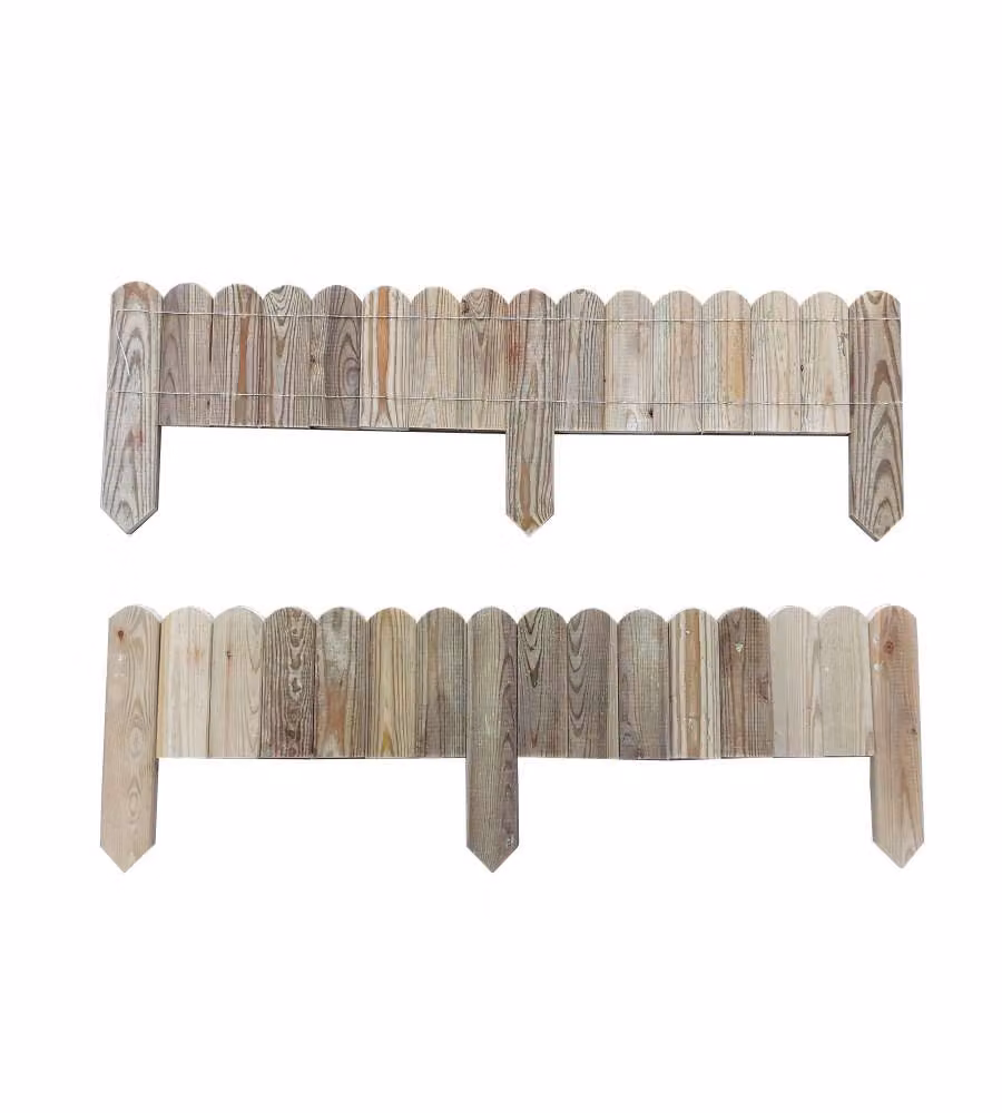 Pircher Bordura in Rotolo con 3 Punte 1100x200/350mm - Pino Impregnato
