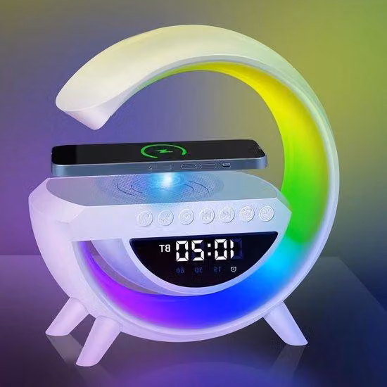 Lampada da comodino a LED con funzione Bluetooth e ricarica