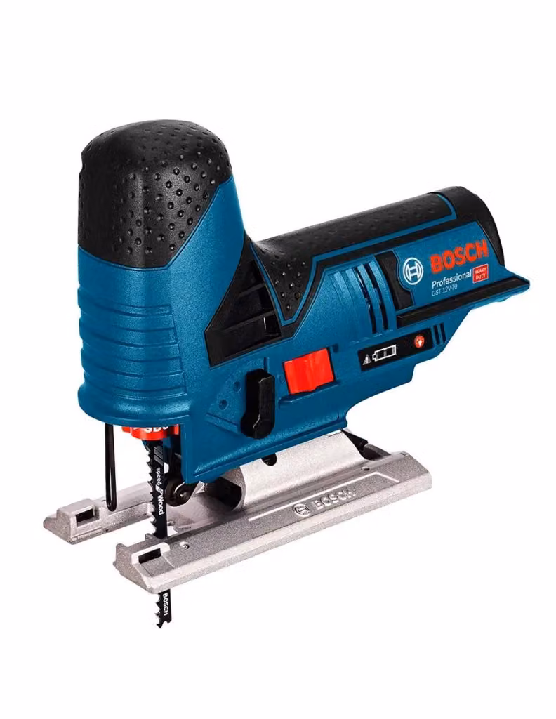 Seghetto Alternativo Bosch GST 12V-70 con 2 batterie da 6,0 Ah, caricabatterie GAL12V-40 e L-Boxx 102, Blu – 2