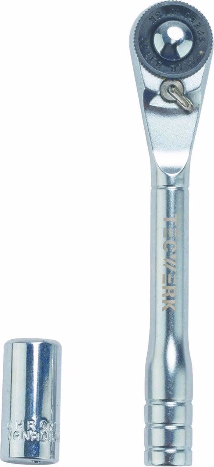 Cricchetto con inversione di rotazione 1/4" a 72 denti con leva di inversione