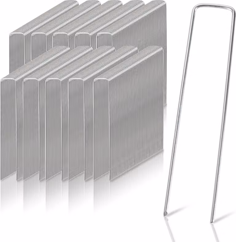 1000 pezzi Ø2,8mm ancoraggio a terra 150x25mm ancoraggio di fissaggio chiodi a terra in acciaio zincato ancoraggio a terra