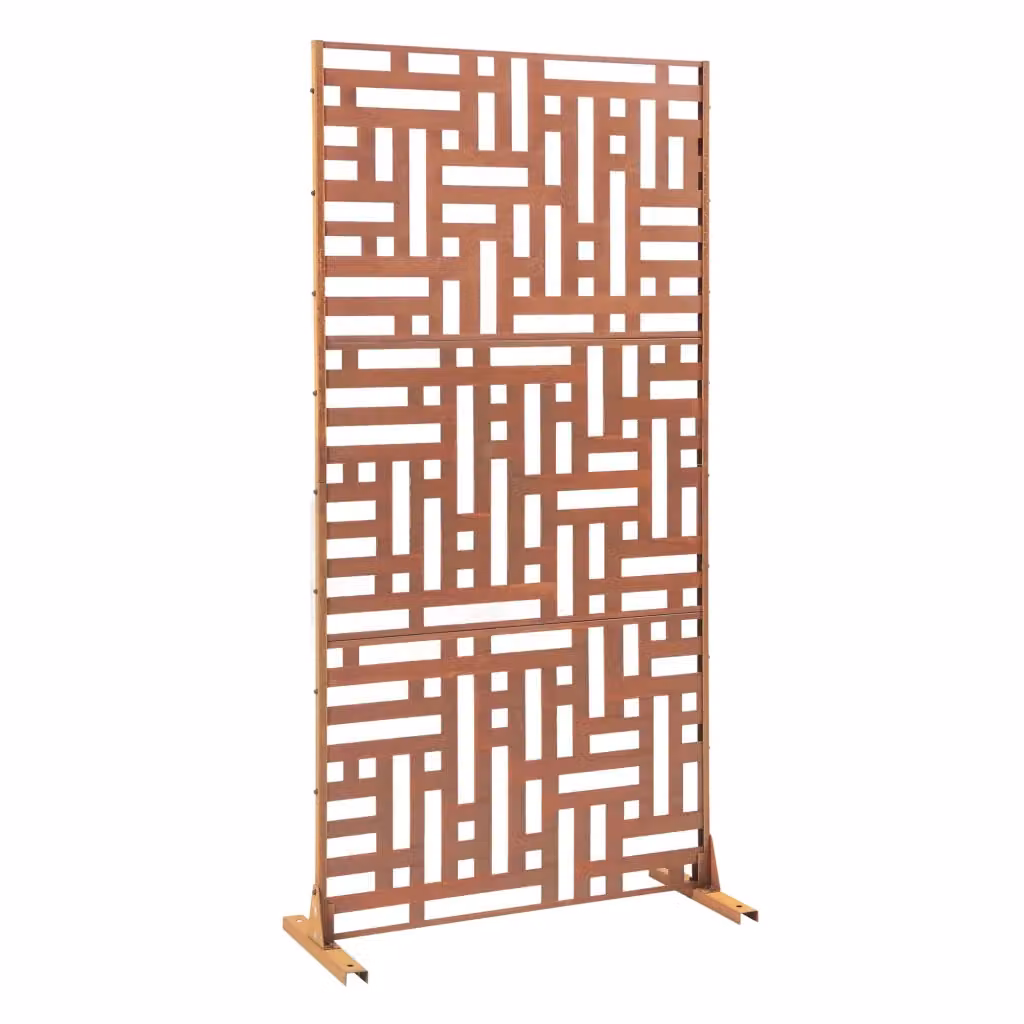 Pannello Divisorio Bernalda casa.pro in Acciaio Corten Marrone Ossidato, L: 90 cm, H: 180 cm – 2