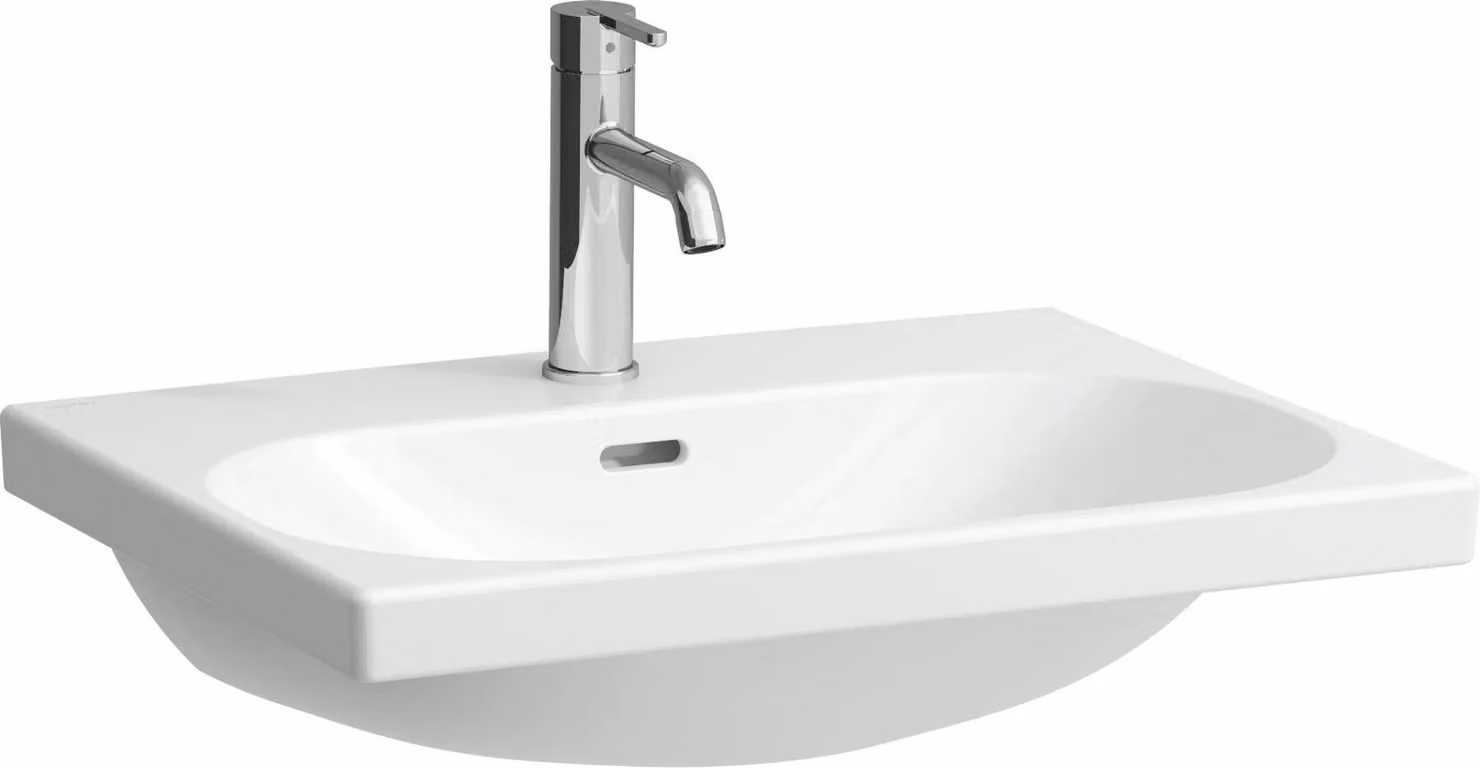 LAUFEN LUA lavabo, 1 trou pour robinet, avec trop-plein, 600x460mm, à encastrer, H8100830001041, H8100830001041