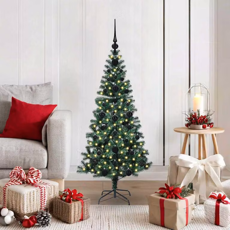 Maison Exclusive - Albero di Natale artificiale illuminato, verde, 120 cm