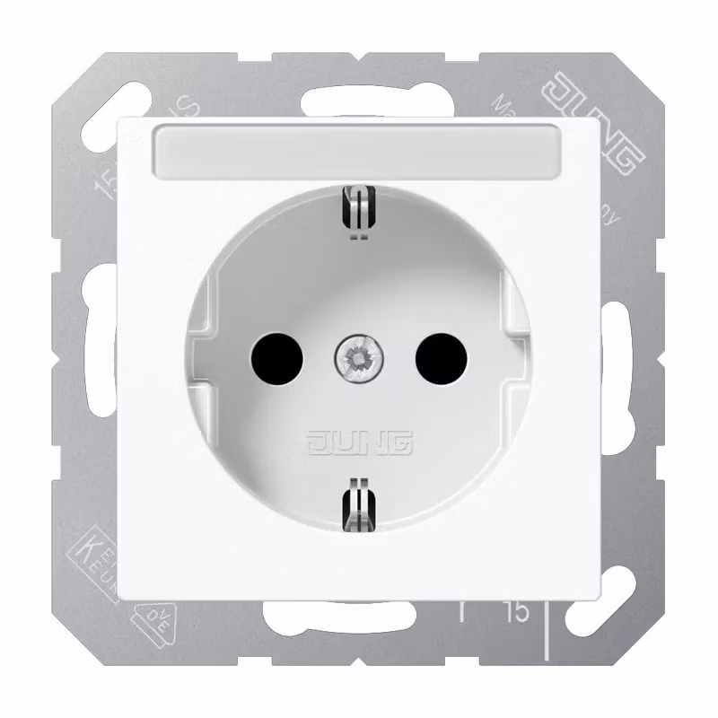 Presa Jung SCHUKO 16A 250V con protezione da contatto pericoloso A 1520 BFKINA (A1520BFKINAWW)