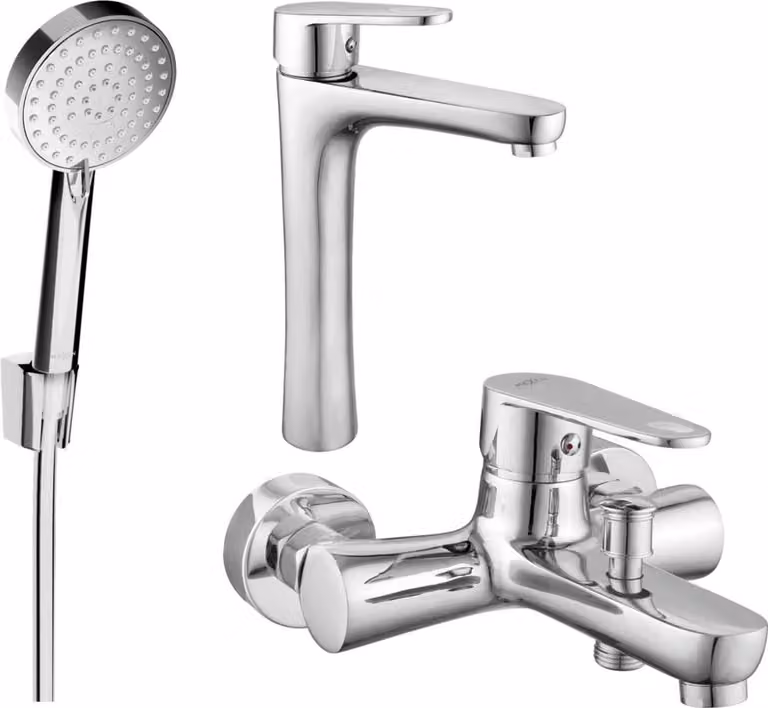 Mexen Kama R75 set da bagno, cromato - 72513R75-00