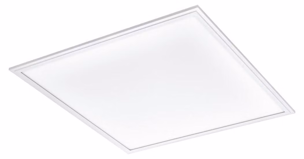 EGLO Salobrena Pro, quadrato, per soffitto, bianco, alluminio, plastica, ufficio, IP20