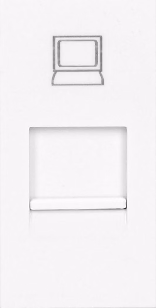 NOEN RJ45, presa modulare 22,5x45 mm RJ45 cat 5e, bianco