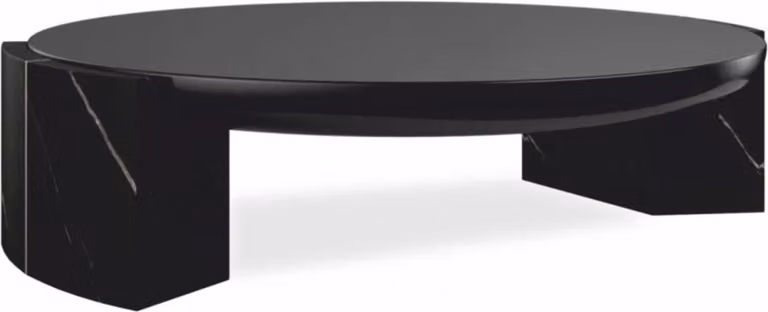 Casa Padrino Tavolino in marmo nero 122 cm - Mobili Soggiorno e Hotel