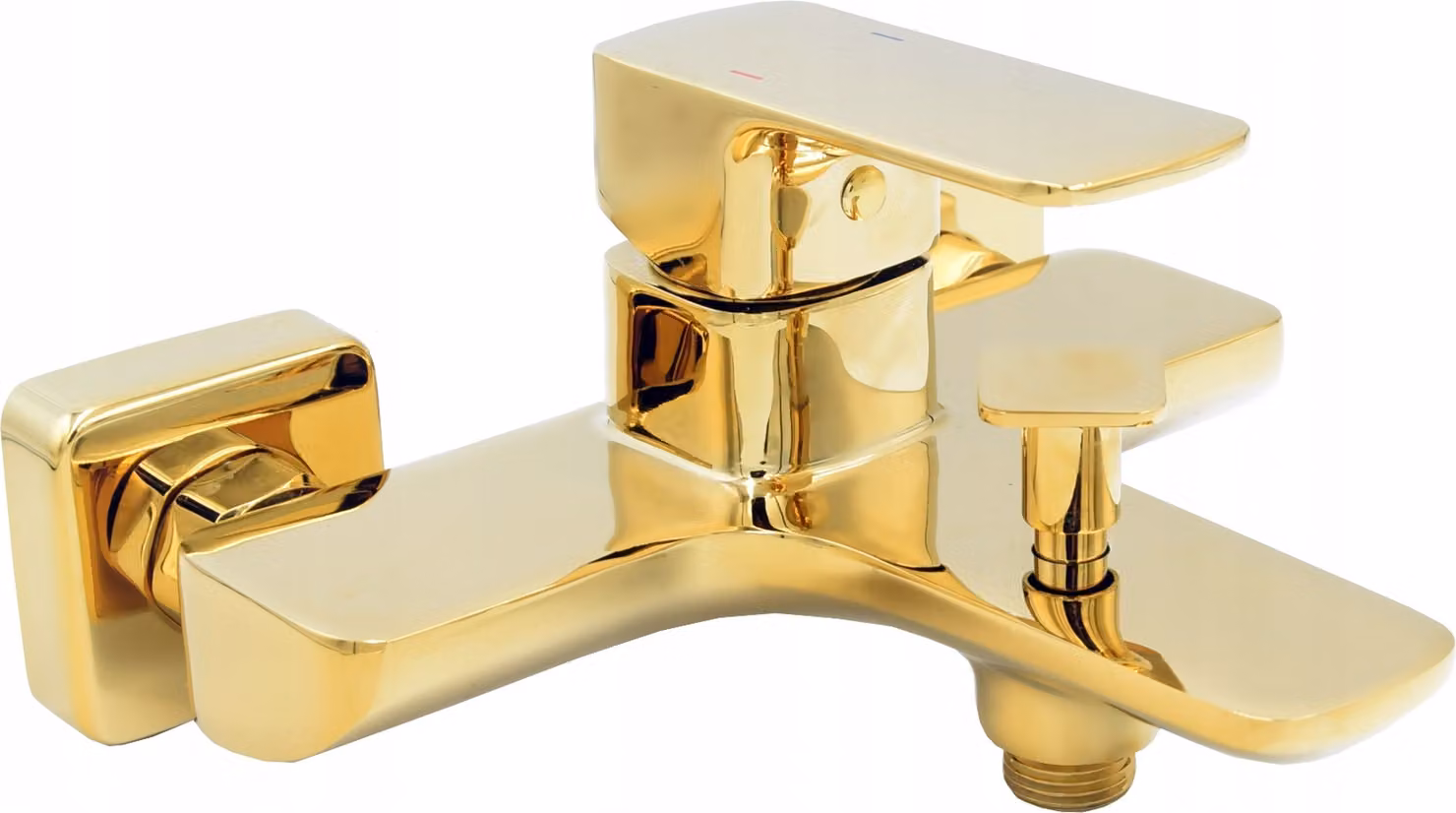 Granitan - Rubinetto per vasca da bagno - Cartuccia in Vetroceramica - Oro - con kit di montaggio - Rubinetto da bagno
