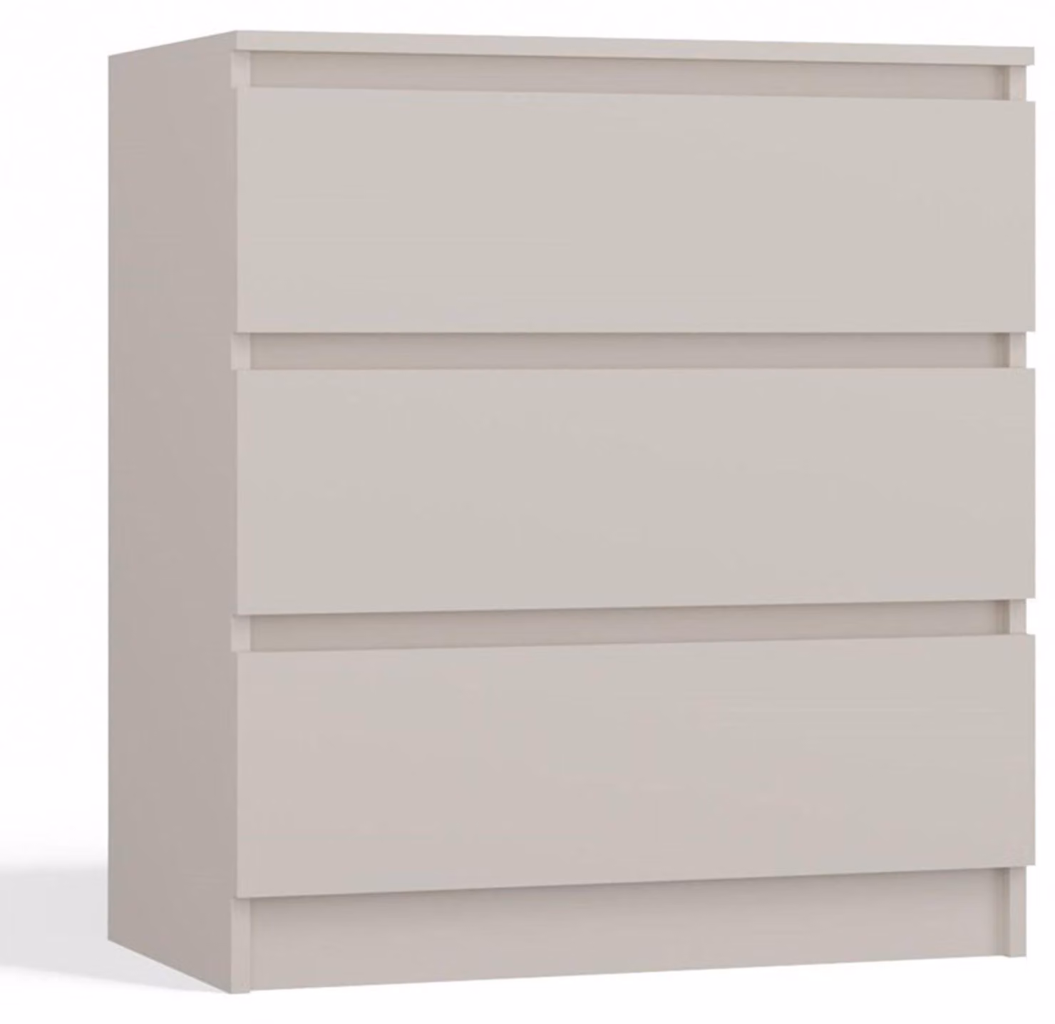 Selsey Malwa - Cassettiera a tre cassetti, grigio, 70 cm