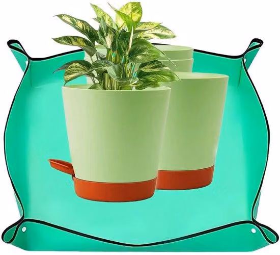 Set di 4 vasi autoirriganti con sistema di drenaggio, in plastica, ideali per interni ed esterni (balconi), con serbatoio per l'acqua che garantisce un'idratazione fino a 1 settimana, perfetti per piante grasse ed erbe aromatiche