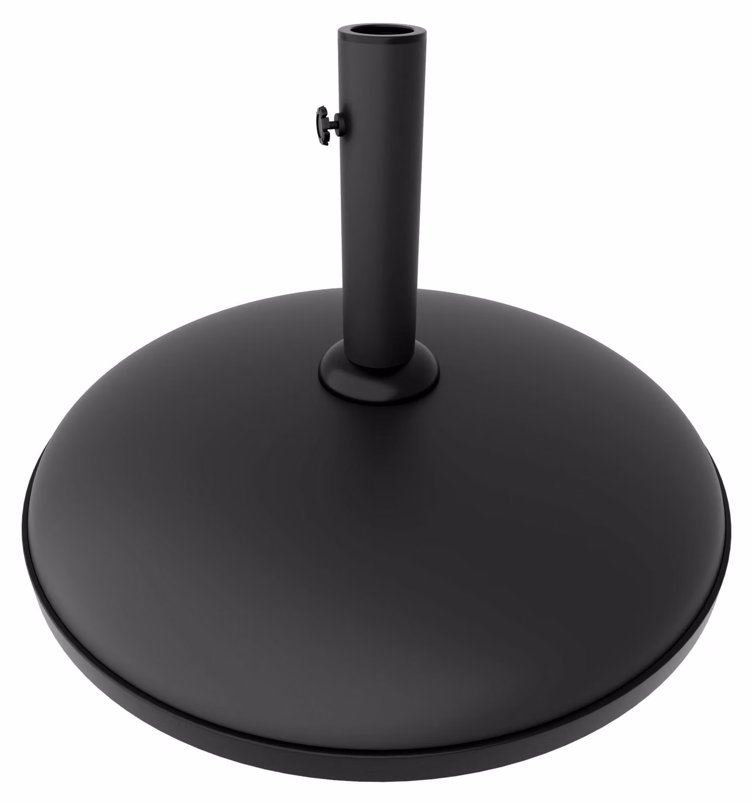 Radika - Base per Ombrellone da Giardino Rotondo Ø51 cm 25 Kg in Cemento Nero