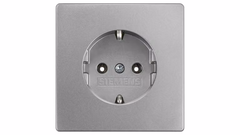 Presa Schuko stile Delta, plastica/metallo - Presa 5UB1853-1