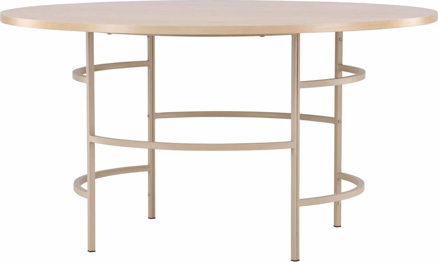 Tavolo da pranzo FURNLUX Copenhagen Oak Und Beige 140cm / Hauptfarbe: Beige / Dimensioni: 140 x 140 x 74 cm