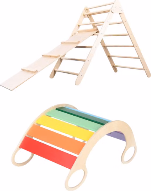 Set Montessori - triangolo pickler e altalena 5in1