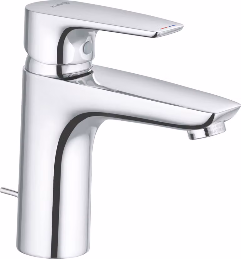 Miscelatore monocomando Kludi Pure&Solid WT 100 DN15 con set di scarico, 1 pz.