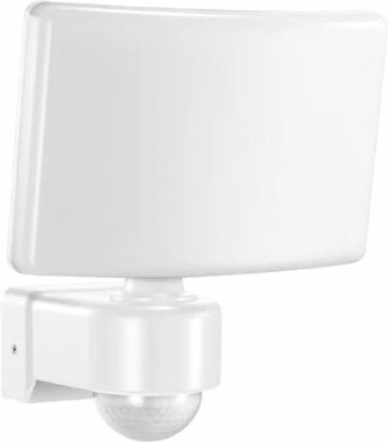 Lampada da parete esterna LED bianca con sensore di movimento, timer e protezione IP65 per giardino e corridoio