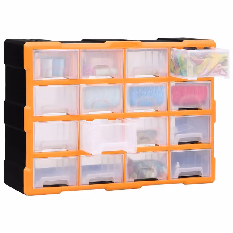 Mobile Contenitore con 16 Cassetti Medi 52x16x37 cm