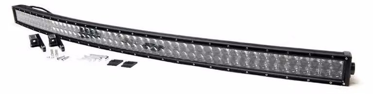 Barra LED curva da 132 cm e 300 W / faretto a diodi LED con luce bianca direzionale, 12 V/24 V