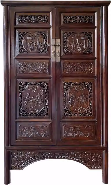 Armadio in legno marrone 95x40x160h