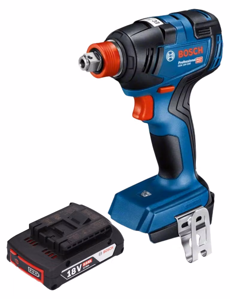 Bosch GDX 18V-200 Avvitatore a impulsi professionale a batteria 18 V 200 Nm brushless + 1x batteria ricaricabile 2,0 Ah - senza caricabatterie