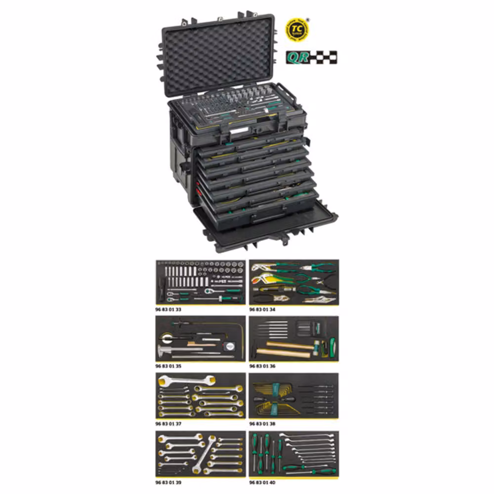 Stahlwille 13221 WT/TS Kit AOG per aerei in carrello porta attrezzi n. 13217 29 kg 98814915