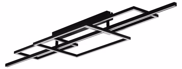 Lampada a soffitto Puebla, design, colore nero